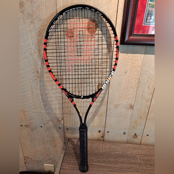Prince Other - Prince Thunder 110 Aluminum Alloy Tennis Racket Racquet Black Red 4 1/4" Grip